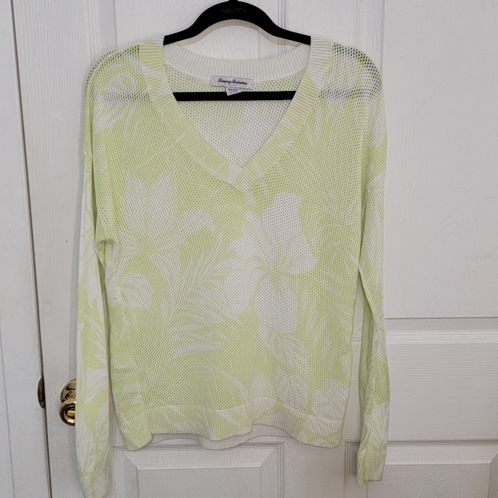Tommy Bahama Mahana Long Sleep Tropical Print Top